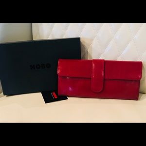 HOBO International red leather wallet
